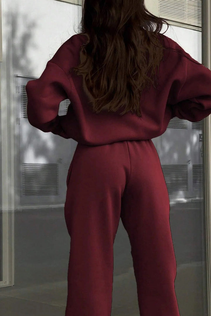 Carlas- Cotton-Blended Two-Piece Tracksuit