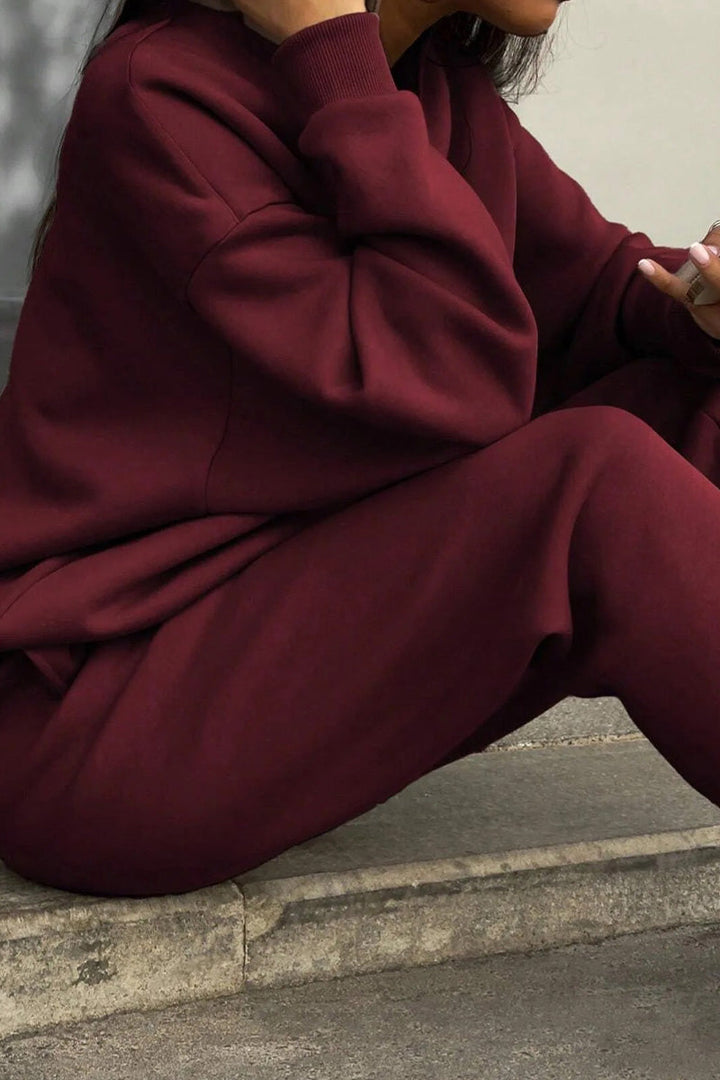 Carlas- Cotton-Blended Two-Piece Tracksuit