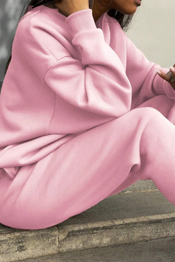 Carlas- Cotton-Blended Two-Piece Tracksuit
