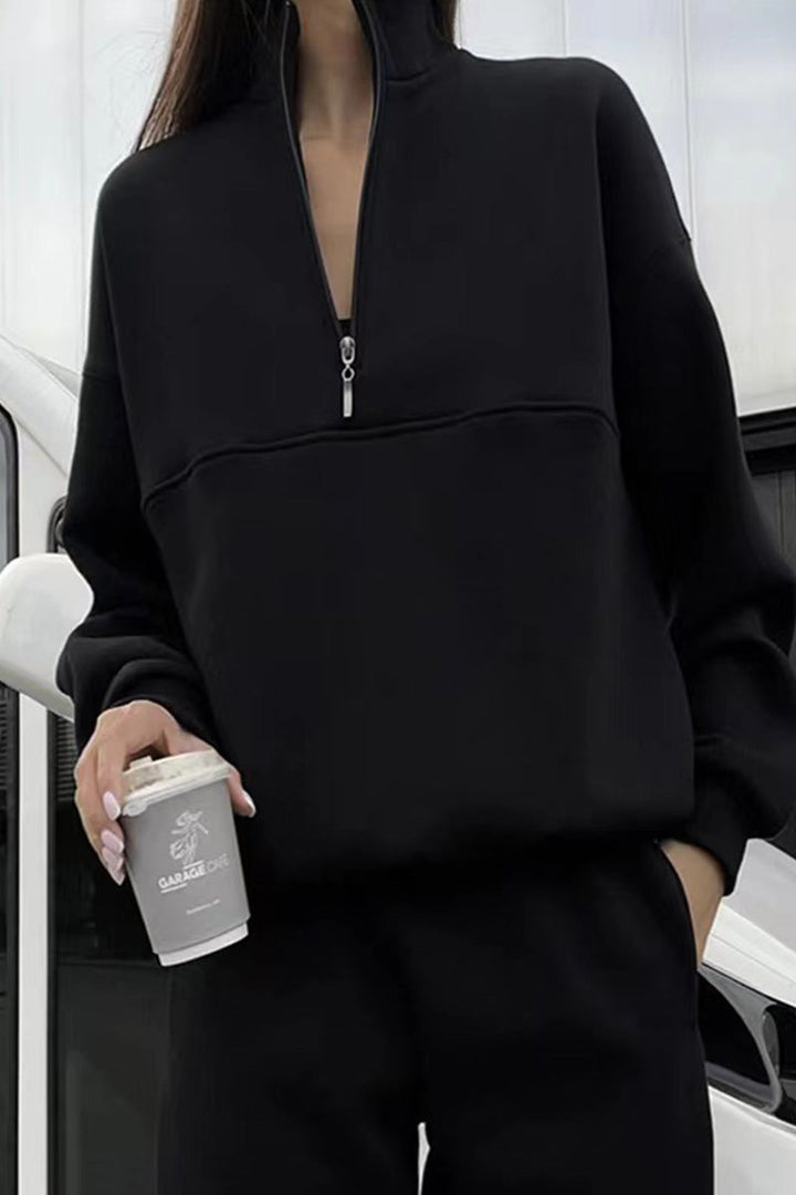Carlas- Cotton-Blended Two-Piece Tracksuit