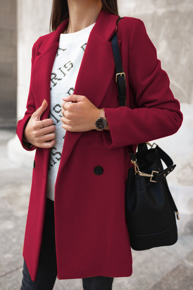 Aura Elegant Lapel Coat