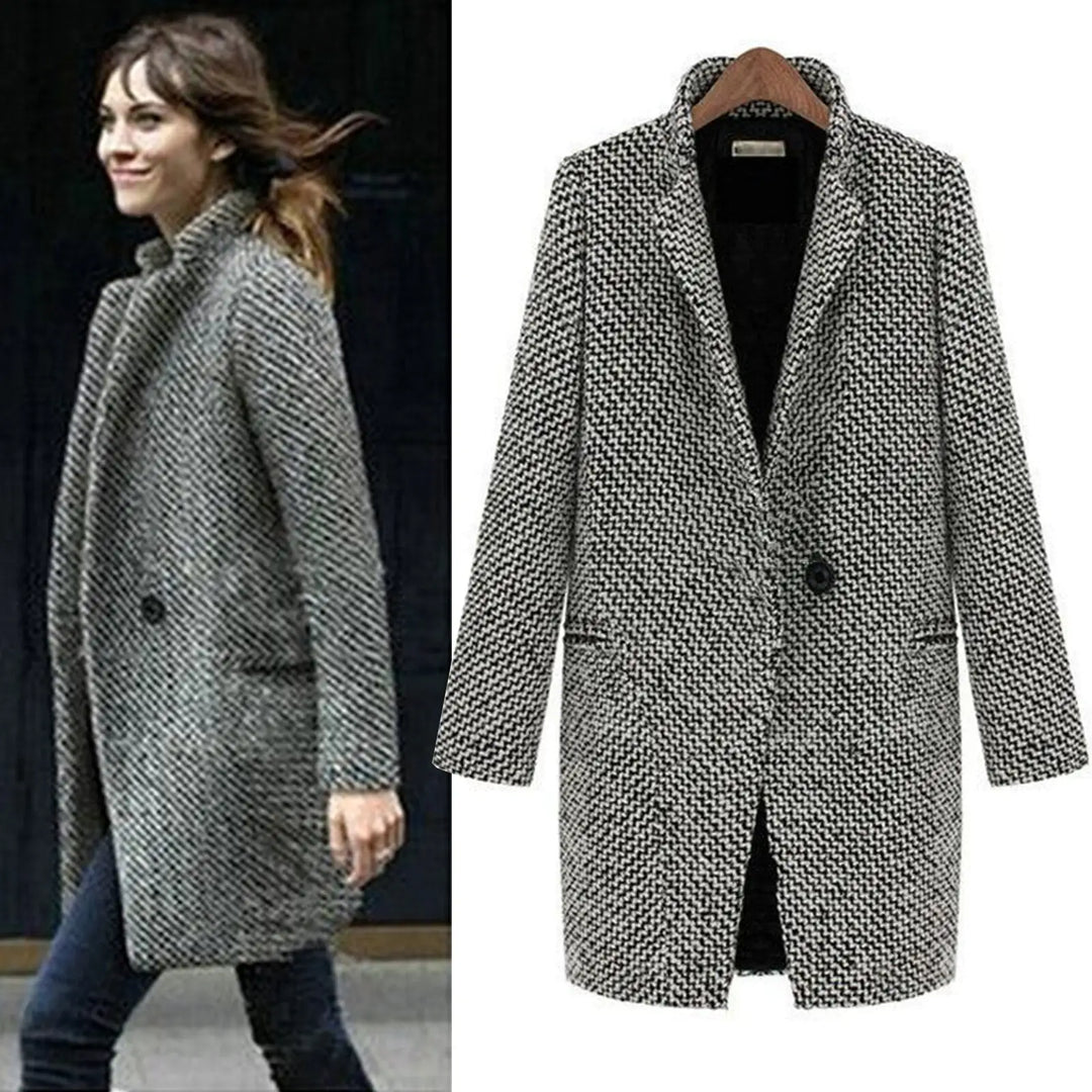 Larkini | Elegant Long Wool Coat