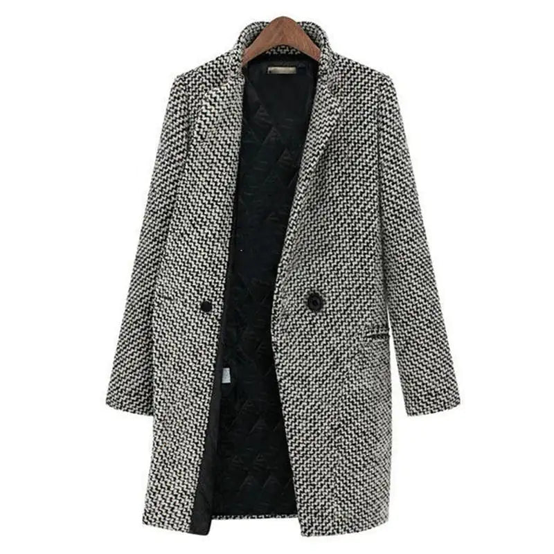 Larkini | Elegant Long Wool Coat