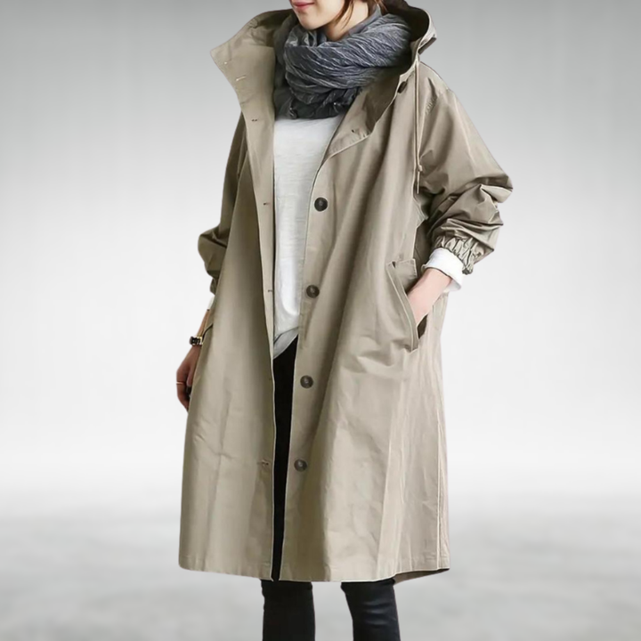 Ines | Stylish Windbreaker Trench Coat