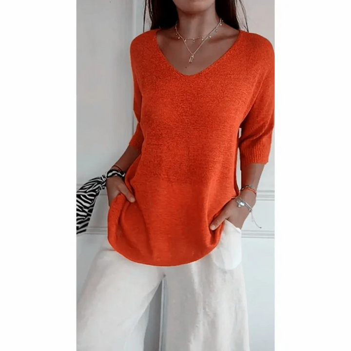 Martelli - Elegant V - neck shirt