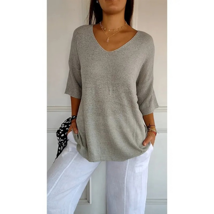 Martelli - Elegant V - neck shirt