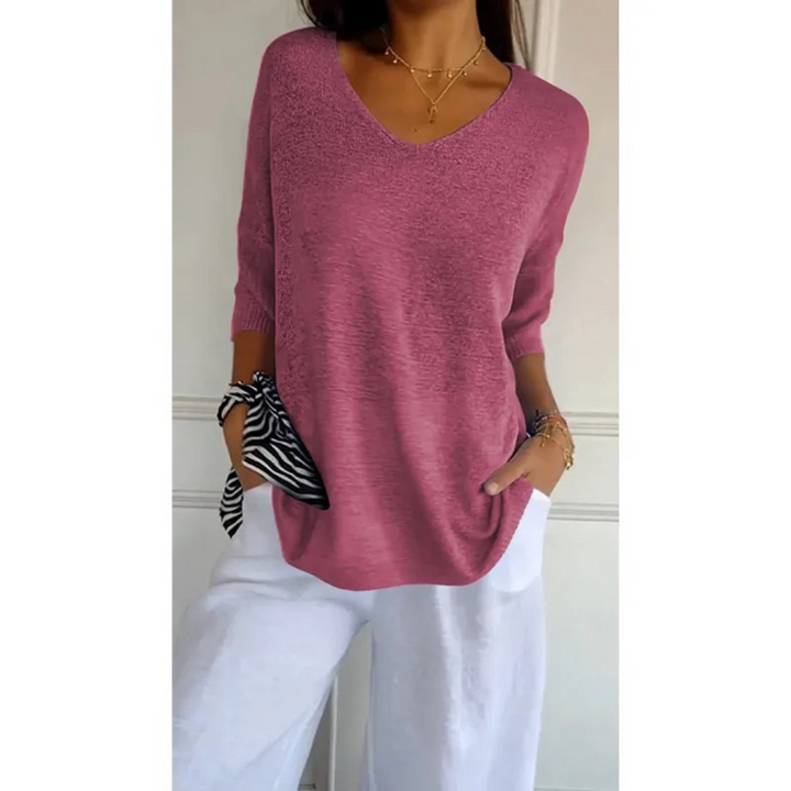 Martelli - Elegant V - neck shirt