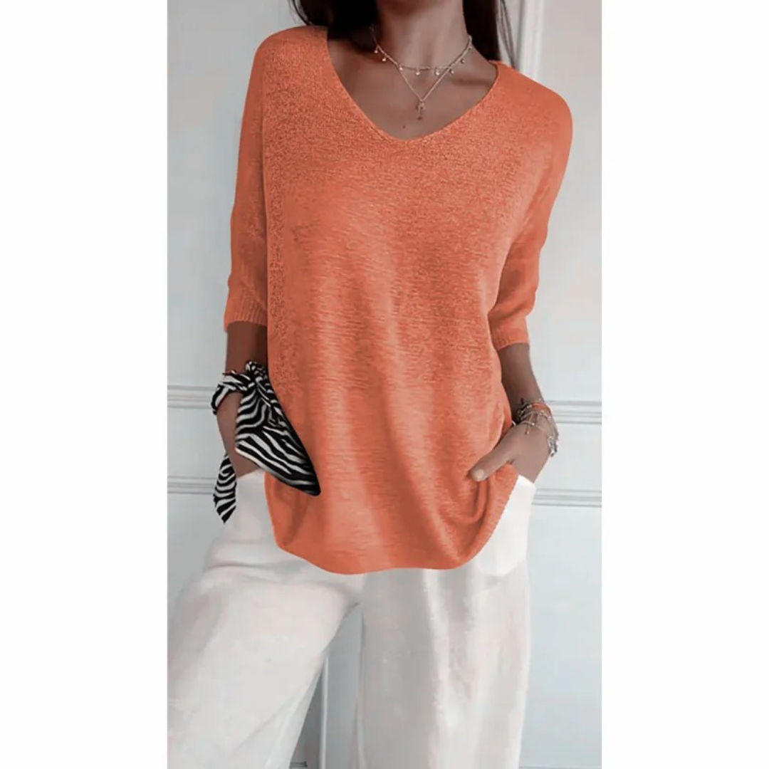 Martelli - Elegant V - neck shirt
