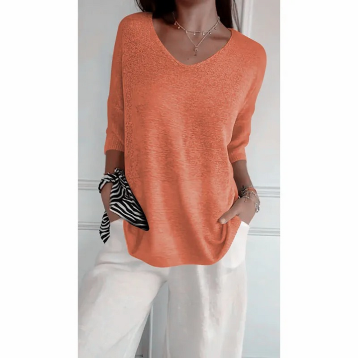 Martelli - Elegant V - neck shirt