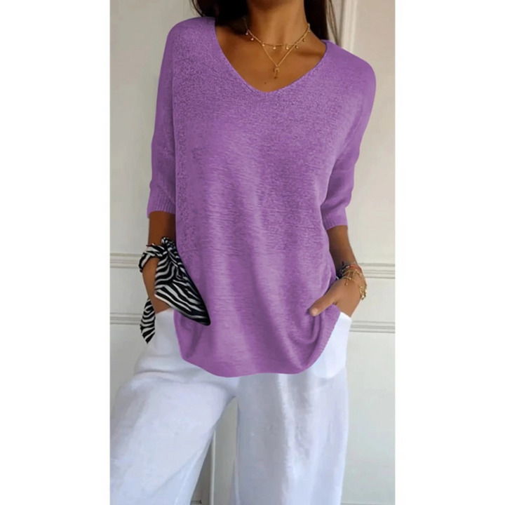 Martelli - Elegant V - neck shirt