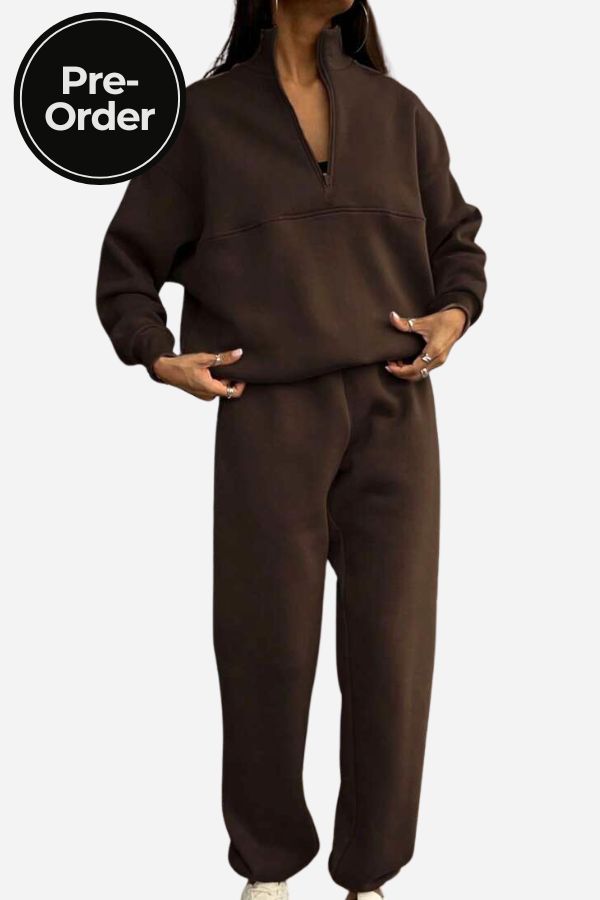 Carlas- Cotton-Blended Two-Piece Tracksuit