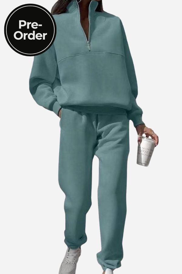 Carlas- Cotton-Blended Two-Piece Tracksuit