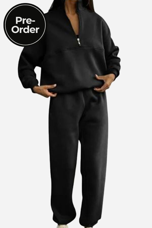 Carlas- Cotton-Blended Two-Piece Tracksuit