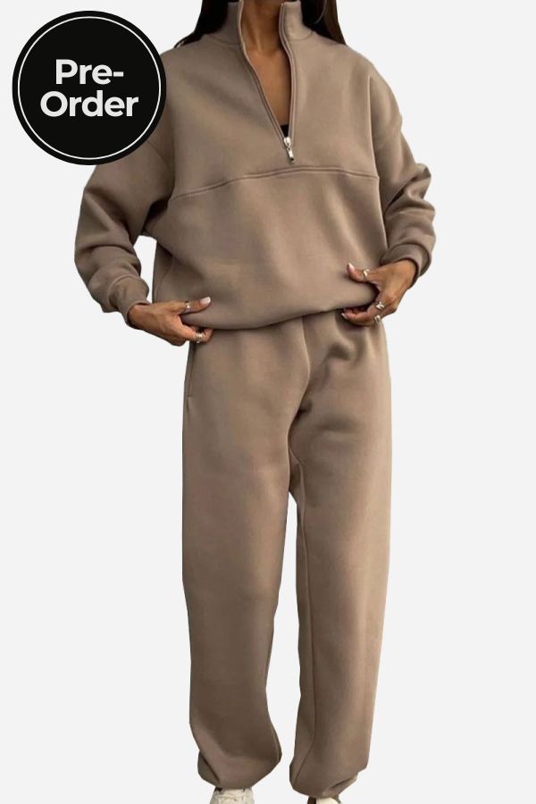 Carlas- Cotton-Blended Two-Piece Tracksuit