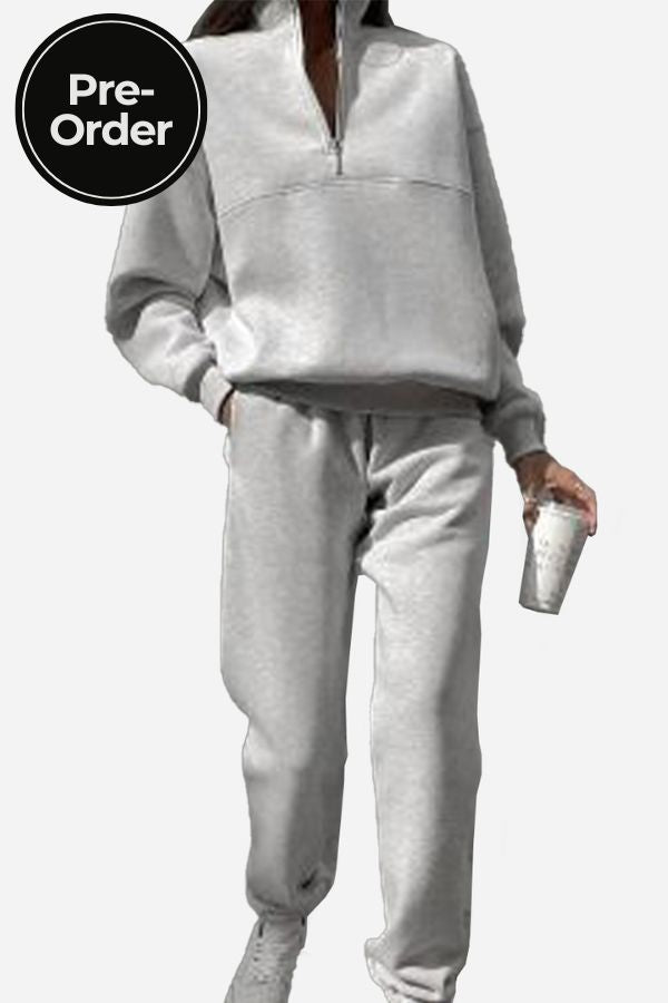 Carlas- Cotton-Blended Two-Piece Tracksuit