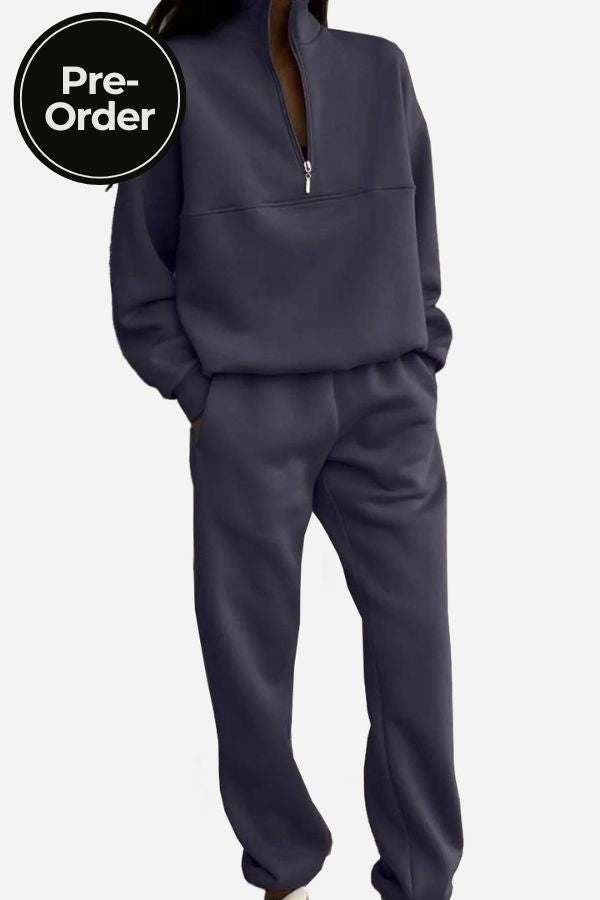 Carlas- Cotton-Blended Two-Piece Tracksuit