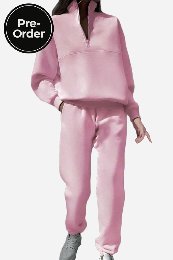 Carlas- Cotton-Blended Two-Piece Tracksuit