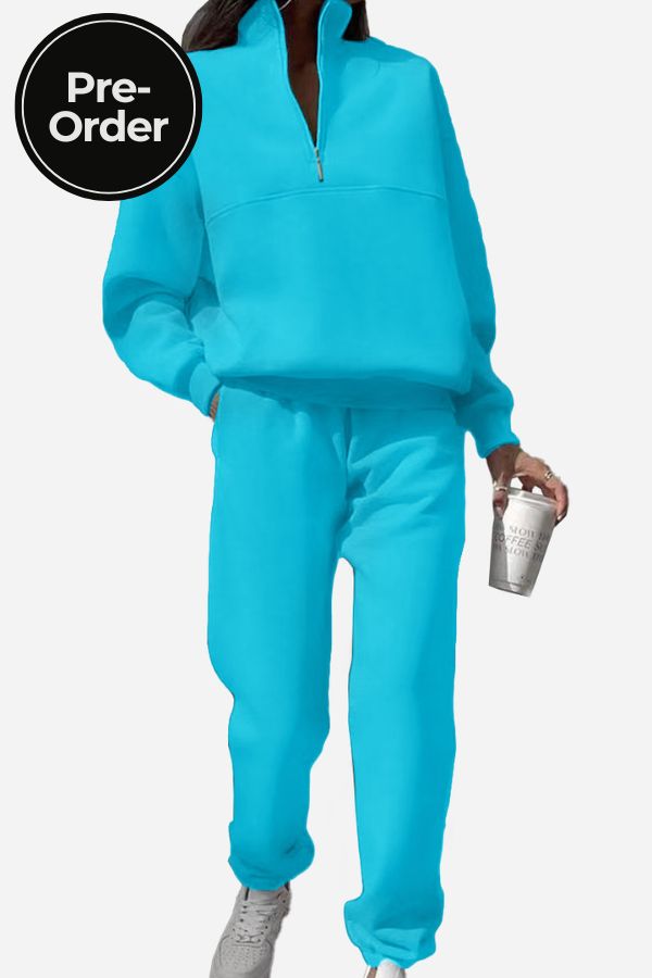 Carlas- Cotton-Blended Two-Piece Tracksuit